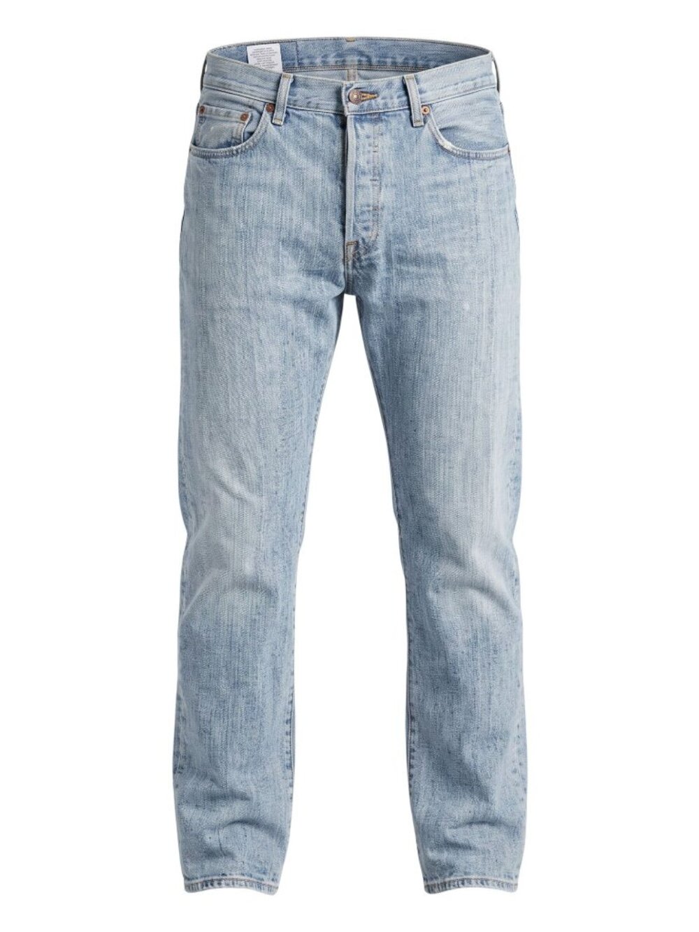Levis 501 Original Fit Light Wash Button-Fly Mens Jeans W34 L30